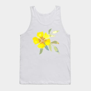 Zesty yellow floral Tank Top